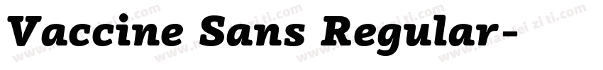 Vaccine Sans Regular字体转换